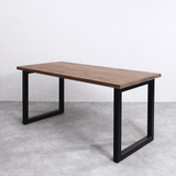 ヴィンテージスタイル 無垢材テーブル/アイアンロの字レッグス