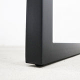 ヴィンテージスタイル 無垢材テーブル/アイアンロの字レッグス