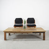 インダストリアル 無垢材ローテーブル