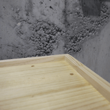 【全4色】ナチュラルウッドテーブル/こぼれ止め付タイプ