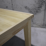 【全4色】ナチュラルウッドテーブル/こぼれ止め付タイプ