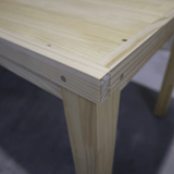 【全4色】ナチュラルウッドテーブル/こぼれ止め付タイプ