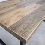 インダストリアル 無垢材テーブル/アイアンロの字レッグス