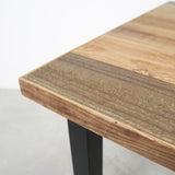 インダストリアル無垢材テーブル/アイアンバーレッグス