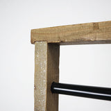 インダストリアル 無垢材×アイアンハンガーラック