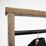 インダストリアル 無垢材×アイアンハンガーラック