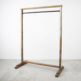 インダストリアル 無垢材×アイアンハンガーラック