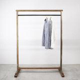 インダストリアル 無垢材×アイアンハンガーラック